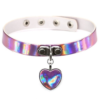 Iridescent heart choker - Thumbnail 4