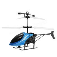 Mini RC Helicopter 3D Gyro Helicopter with USB Charging Cable - Red & Blue - 2 PCS - Thumbnail 4