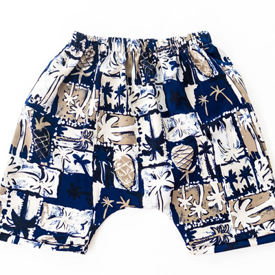 Black beach board shorts