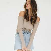Jessica Bare Shoulder Top - Thumbnail 1