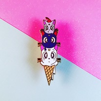 Kitty Kone V1 (Gold Enamel)