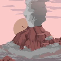 Cinnabar Island Travel Poster