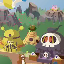 Treasure Town Travel Poster