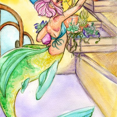 Underwater greenhouse print