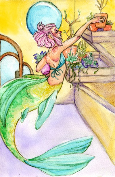 Underwater Greenhouse Print