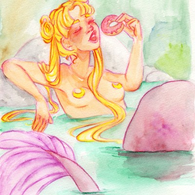 She's the one merm sailor moon print