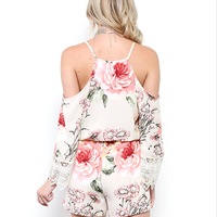 Floral Boho Romper - Thumbnail 2