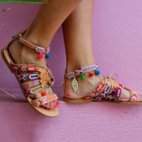 Cute mia fish mouth famous wind flat sandals - Thumbnail 2