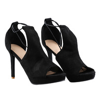 Black fish mouth with thin shoes - Thumbnail 2