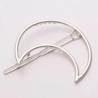Silver moon hair clip - Thumbnail 2