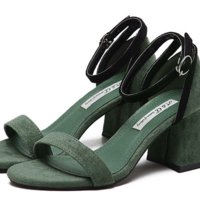 Comfortable suede hollow ladies high heels cool - Thumbnail 2