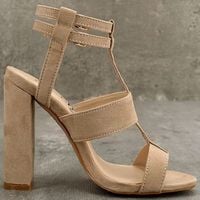 The new high-heeled shoes with hollow round with the rough - Thumbnail 4