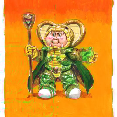 Serpent tory / cole bra color rough - g.i. jokes series 1 2017 - Thumbnail 5