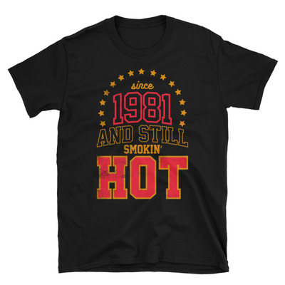 Born in 1981 unisex t-shirt