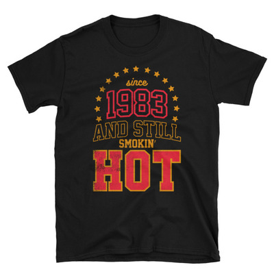 Born in 1983 unisex t-shirt