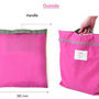 HOT PINK COLOR Multiple Purpose Organizer Bag Nylon Pillow Bag with Handle - Thumbnail 2