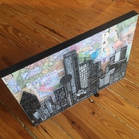 "The Big D" 12x16" Print on Wood - Thumbnail 3