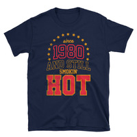Born in 1980 Unisex T-Shirt - Thumbnail 2
