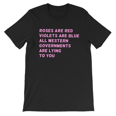 Roses are red Unisex Short-Sleeve T shirt 
