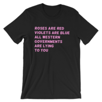 Roses are red Unisex Short-Sleeve T shirt  - Thumbnail 2
