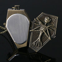 Nightmare Before Christmas Quartz Pocket Watch Retro Antique Pendant Necklace - Thumbnail 4