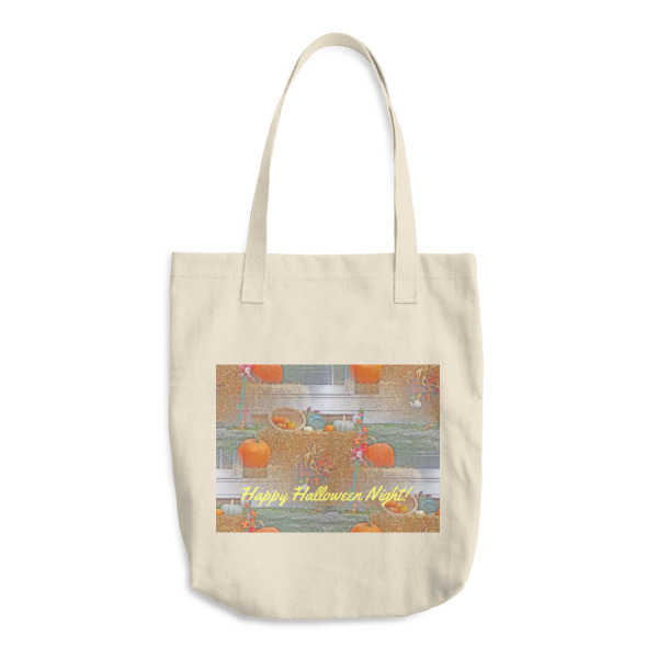 Happy Halloween Night Cotton Tote Bag