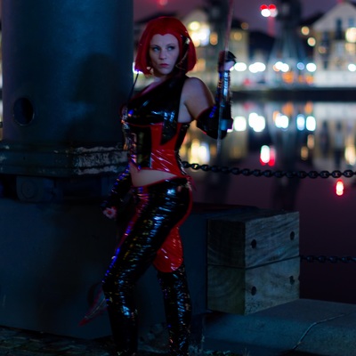 Blood rayne over my shoulder a4 signed print