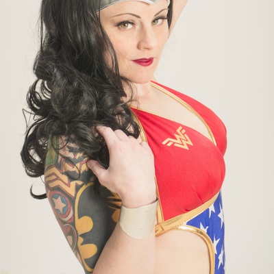 Wonder woman swimsuit 2 a4 print