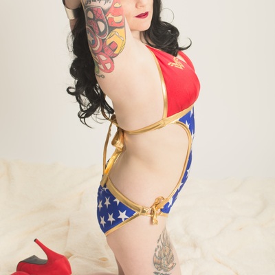 Wonder woman swimsuit 3 a4 print