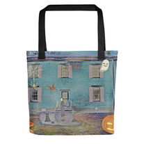 Goth Girl's Halloween Tote bag