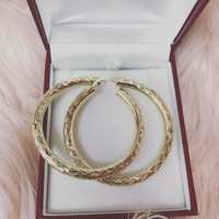 Large Gold Hoops  - Thumbnail 1