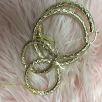 Large Gold Hoops  - Thumbnail 3