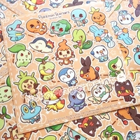 Pokemon Starter Kiss-Cut Sticker Set - Thumbnail 1