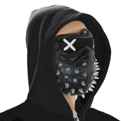 Watch dogs 2 / wd2 marcus holloway wrench cosplay rivet face mask halloween party costume props