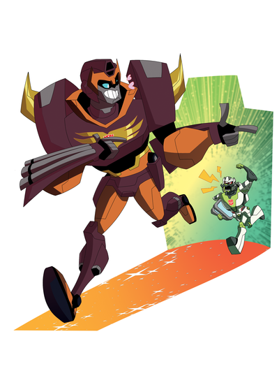 Transformers Animated - Can't catch me!