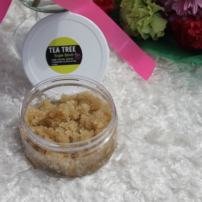 Tea tree sugar scrub
