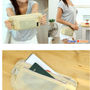 BEIGE & BLACK COLOR Organizer Travel Convenient Multiple Use Waist Bag - Thumbnail 1