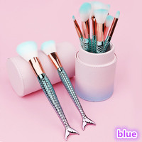 Fashion mermaid 10 blush eye shadow brush brush makeup brush set - Thumbnail 3