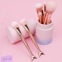 Fashion mermaid 10 blush eye shadow brush brush makeup brush set - Thumbnail 4