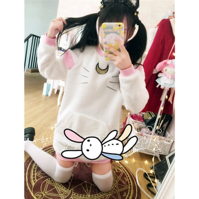 Harajuku pretty soldier cat ears sweater