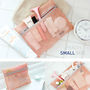 1 Set PEACH COLOR 4 Different Size Travel Packing Mesh Travel Pouch - Thumbnail 4
