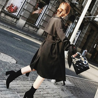 Melissa Black Trench Coat - Thumbnail 2