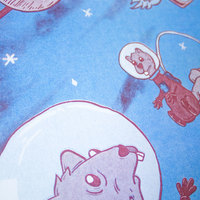 11"x 17"Squirrels In Space Print  - Thumbnail 1
