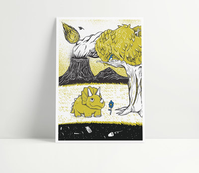 13"x19" It's a Nice Day Print