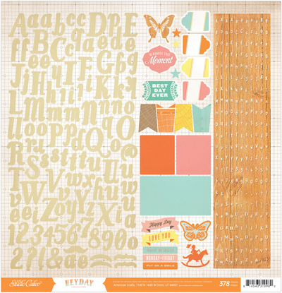 Studio Calico Heyday Letter Stickers 12x12"