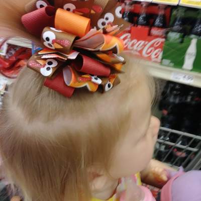 Gobble gobble!!  funky loop bow