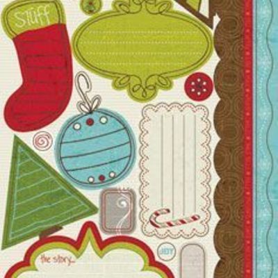 Crate paper north pole journal cardstock stickers 6x12"