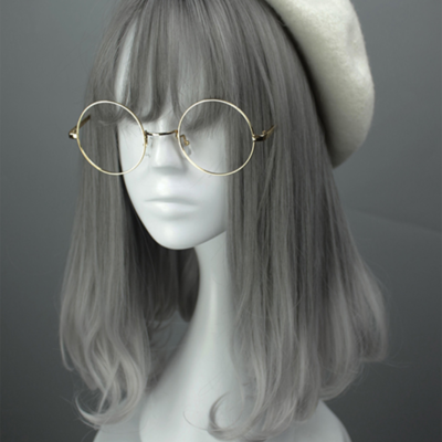 Air bang gray gradient wigs