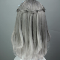 Air Bang Gray Gradient Wigs - Thumbnail 2