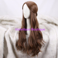 Movie Beauty and the Beast Princess Belle Brown Cosplay Wig - Thumbnail 4